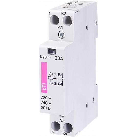 Stycznik 230V 20A AC 1Z1R 1P R20-11 ETI 903395 -zdjęcie numer 1