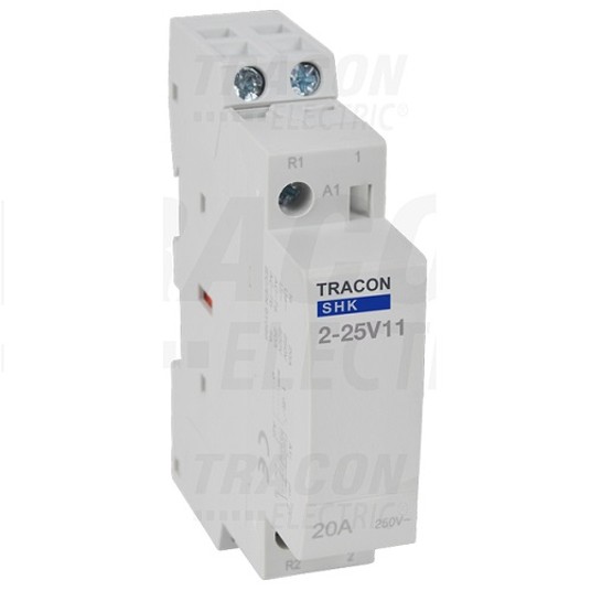 Stycznik 230V 25A AC 1Z+1R 1P SHK2-25V11 TRACON -zdjęcie numer 1