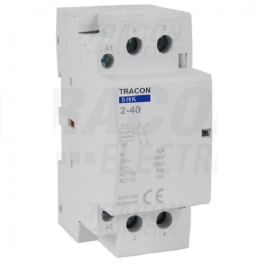 Stycznik 230V 40A AC 2Z 2P SHK2-40 TRACON -zdjęcie numer 1