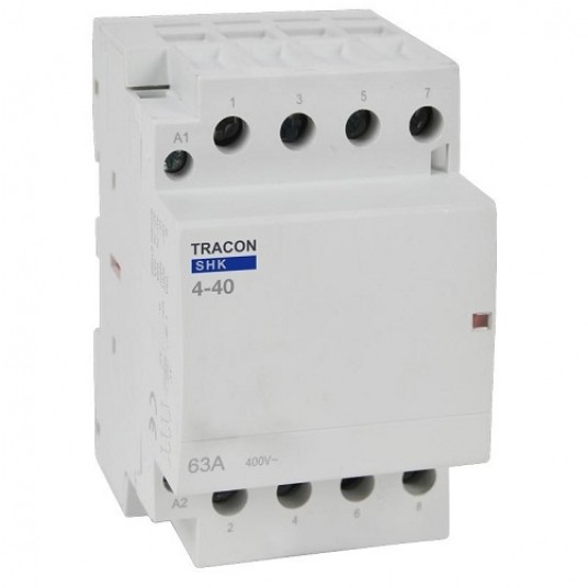 Stycznik 230V 40A AC 4Z 3P SHK4-40 TRACON -zdjęcie numer 1