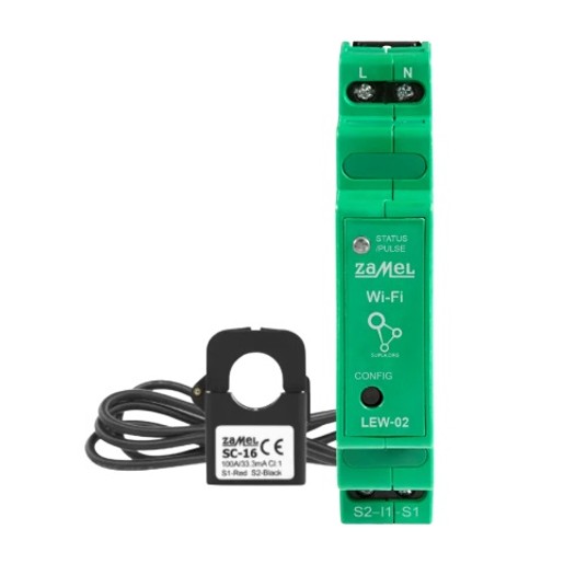 SUPLA LEW-02 Monitor energii elektrycznej 1F ZAMEL -zdjęcie numer 1