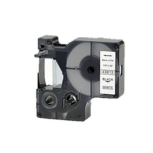 Taśma D1 czarny/biały 12mm/7m 45013 DYMO oryginał -zdjęcie numer 1