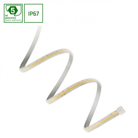 Taśma LED IP67 COB 24V WW 5m 55W 5Y SPECT 587236 -zdjęcie numer 1