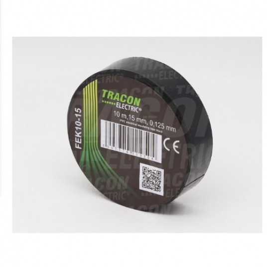 Taśma TRACON 10m/15mm czarna FEK10-15 -zdjęcie numer 1