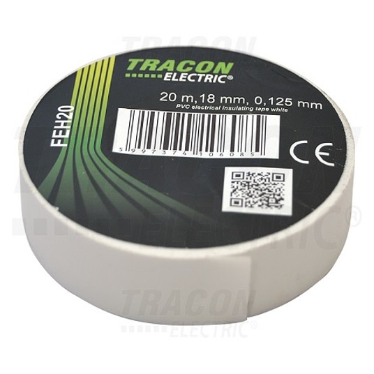 Taśma TRACON 20m/18mm biała FEH20 -zdjęcie numer 1