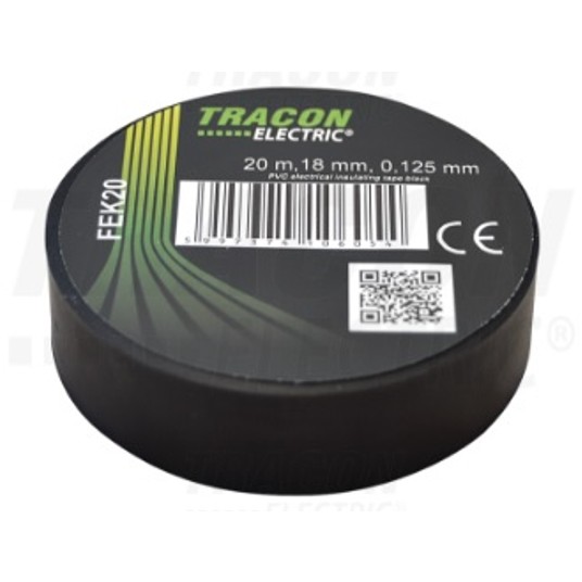 Taśma TRACON 20m/18mm czarna FEK20 -zdjęcie numer 1