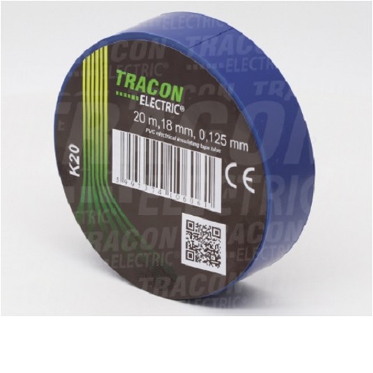 Taśma TRACON 20m/18mm niebieska K20 -zdjęcie numer 1