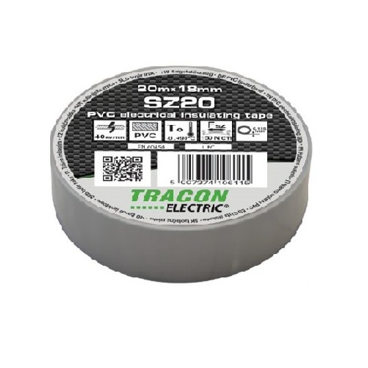 Taśma TRACON 20m/18mm szara SZ20 -zdjęcie numer 1