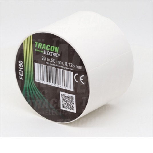 Taśma TRACON 20m/50mm biała FEH50 106177 -zdjęcie numer 1