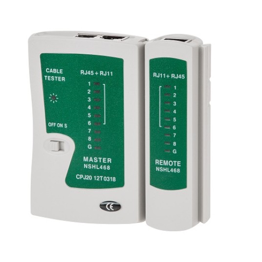 Tester kabli RJ45, RJ11, RJ12 NAR0164 (BS-460) -zdjęcie numer 1