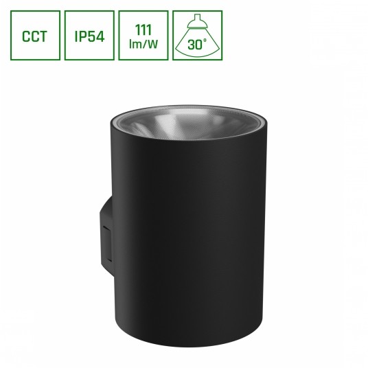 TORRE Opr. ogrod. 9W CCT czarna IP54 okrągła SPECT -zdjęcie numer 1