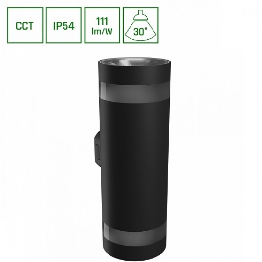TORRE RING 18W CCT czarna okrągła IP54 SPEC 153270 -zdjęcie numer 1