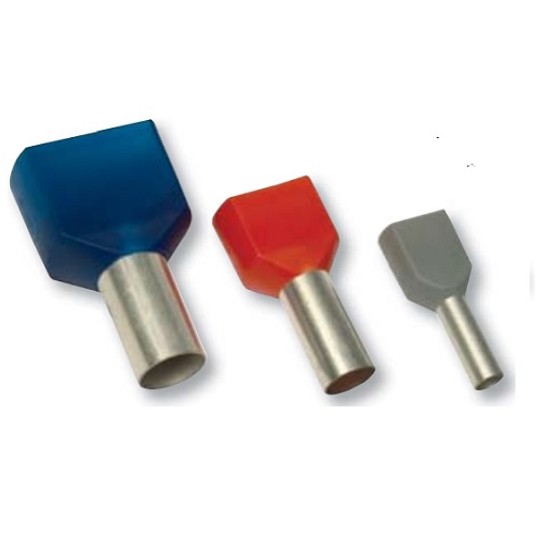 Tulejka izolowana 2x1/10 (100szt) TRACON E90IH -zdjęcie numer 1