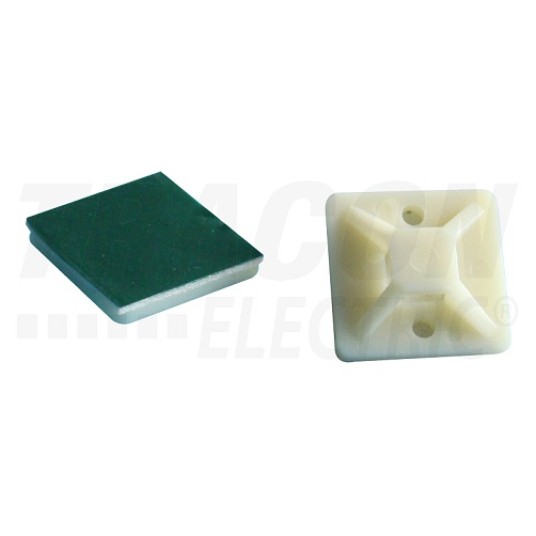 Uchwyt samop. biały 25x25 TALP270 (100szt) TRACON -zdjęcie numer 1