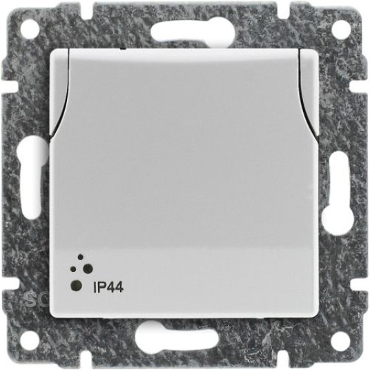 VENA biały Gniazdo poj. IP44 b/r 510439 KOS -zdjęcie numer 1