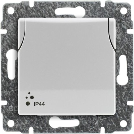 VENA biały Gniazdo poj. IP44 b/r 510439 KOS -zdjęcie numer 1