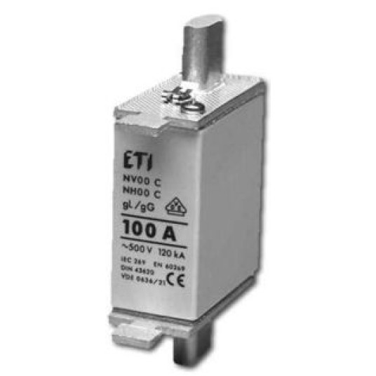 Wkładka mała BM WT-00 gG 160A K NH00 ETI 343790 -zdjęcie numer 1