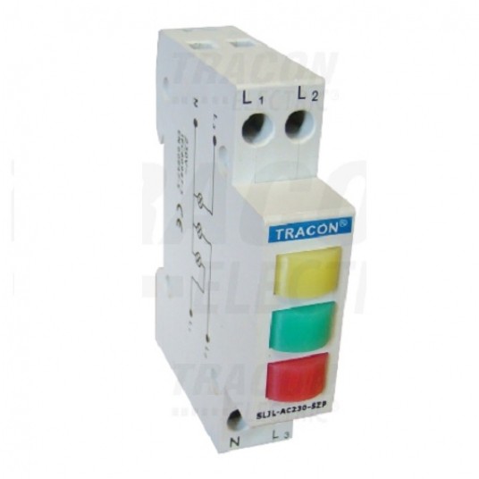 Wskaźnik zasilania 3xLED kolor SLJL-AC230-SZP TRAC -zdjęcie numer 1