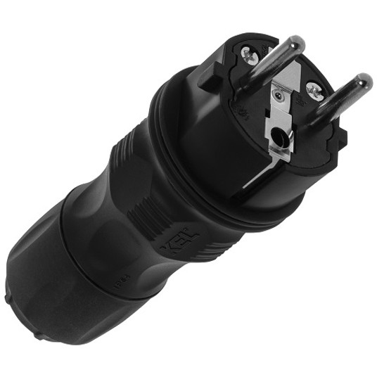 Wtyczka IP54 KEL WT-54 czarna EXTREM W-97446 -zdjęcie numer 1