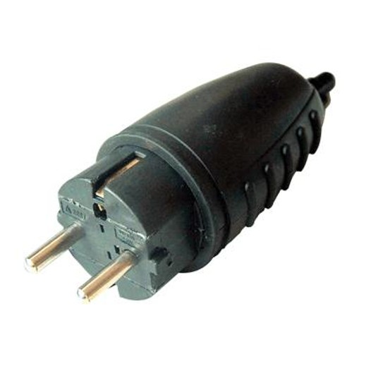 Wtyczka TRACON gumowa bez uchwytu TICS-012G -zdjęcie numer 1