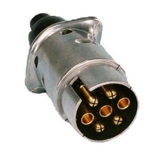 Wtyk przyczepy aluminium 12V 7P WTY0628 / LXS19 -zdjęcie numer 1
