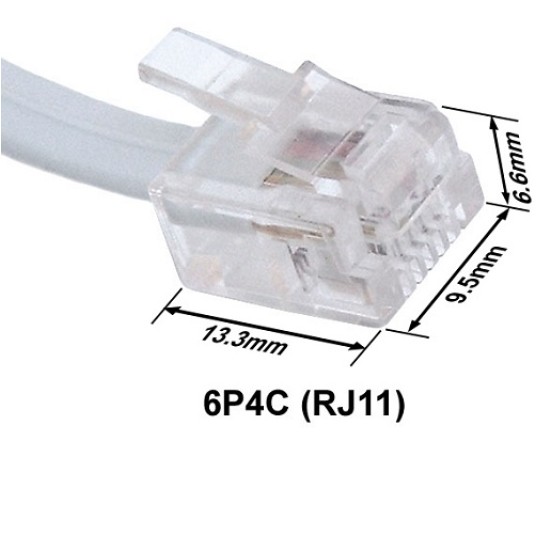 Wtyk RJ11 6P4C telefoniczny mikro TEL0002.1 -zdjęcie numer 2