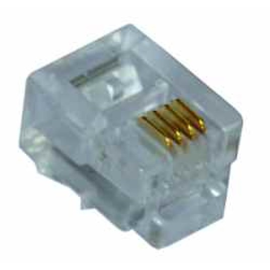 Wtyk RJ11 6P4C telefoniczny mikro TEL0002.1 -zdjęcie numer 1