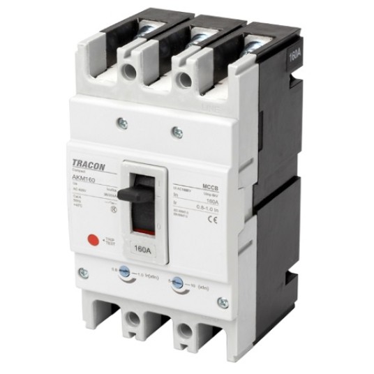 Wyłącznik kompaktowy AKM1-160 3P 160A TRACON -zdjęcie numer 1