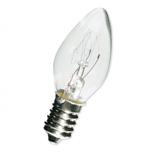 Żarówka E12 230V 10W mini świec.h-54 RUMLUX -zdjęcie numer 1