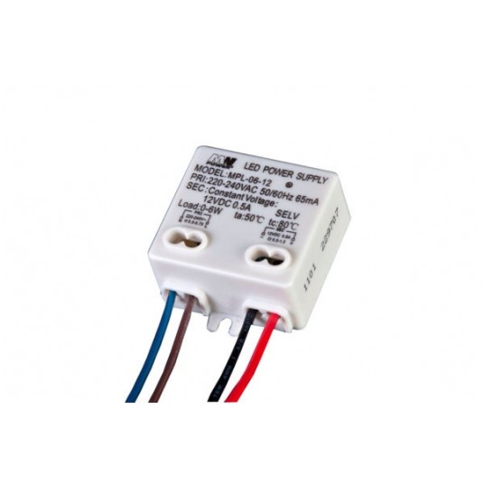 Zasilacz 12V 0,5A 6W MPL-06-12 MW POWER -zdjęcie numer 1