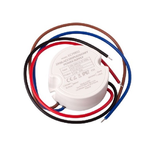 Zasilacz 12V 2,5A 30W dopuszk. ECOlight EC79852 -zdjęcie numer 1