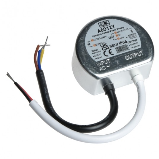 Zasilacz 12V 5.0A 60W dopuszk. A6012Y MW POWER -zdjęcie numer 1