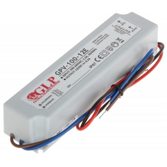 Zasilacz 12V 8,3A 100W IP67 LED GPV-100-12E GLP -zdjęcie numer 1