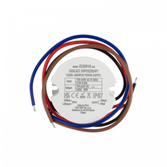 Zasilacz 24V 0,8A 20W dopuszkowy ECOlight EC20818 -zdjęcie numer 1