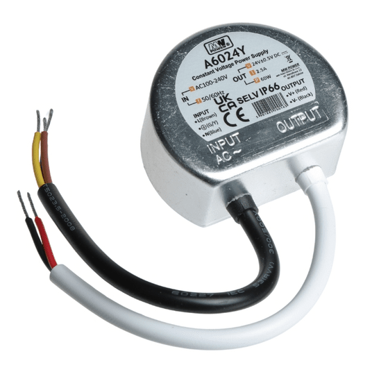 Zasilacz 24V 2,5A 60W dopuszkowy A6024Y MW POWER -zdjęcie numer 1
