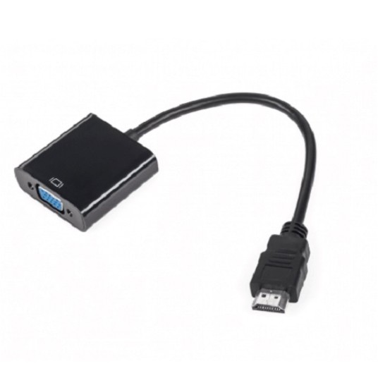 Złącze adapter wt. HDMI do VGA+Audio KOM0843AS -zdjęcie numer 1