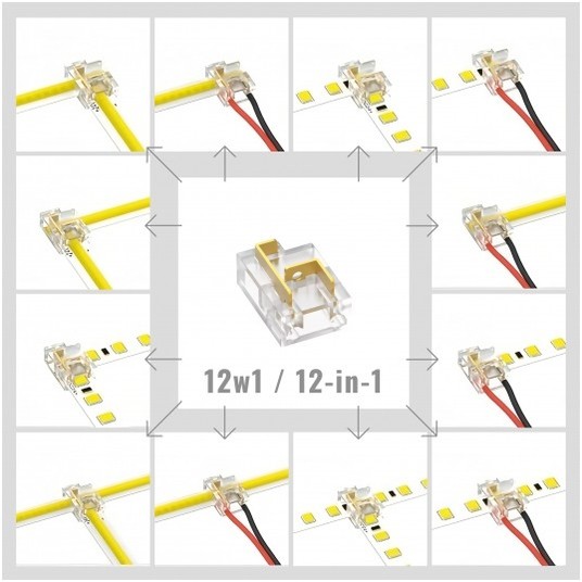 Złącze COB / SMD 8mm uniwersalna ECOlight EC61865 -zdjęcie numer 1