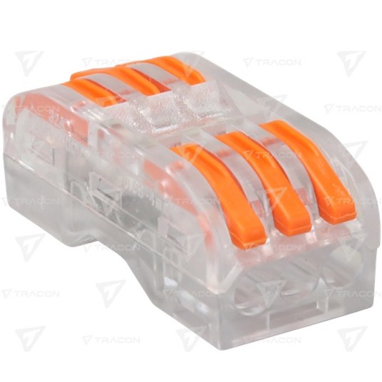 Złączka przelotowa zamykana 3x4mm2 OVOTT33 TRACON -zdjęcie numer 1