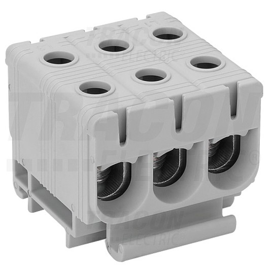 Złączka TH35 1x3x 2,5-50 szary FLEAL-50/1X3 TR -zdjęcie numer 1