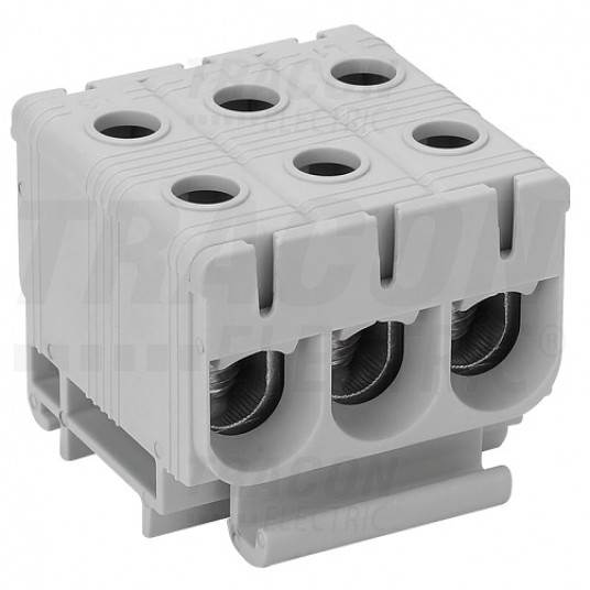 Złączka TH35 1x3x 2,5-50 szary FLEAL-50/1X3 TR -zdjęcie numer 1
