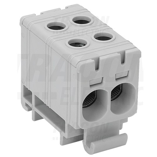 Złączka TH35 2x 2,5-35 szary FLEAL-35/2 TRACON -zdjęcie numer 1