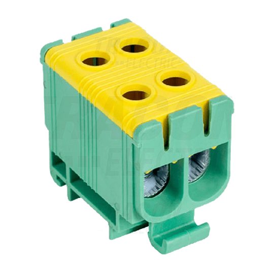 Złączka TH35 2x 6-50 zie/żół FLEAL-50/2ZS TRACON -zdjęcie numer 1