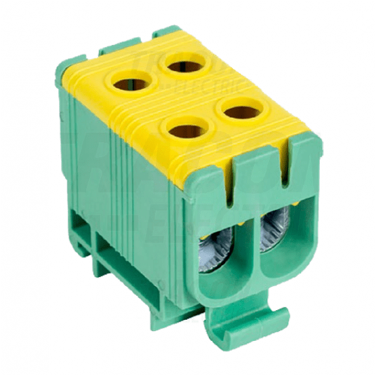 Złączka TH35 2x 6-50 zie/żół FLEAL-50/2ZS TRACON -zdjęcie numer 1