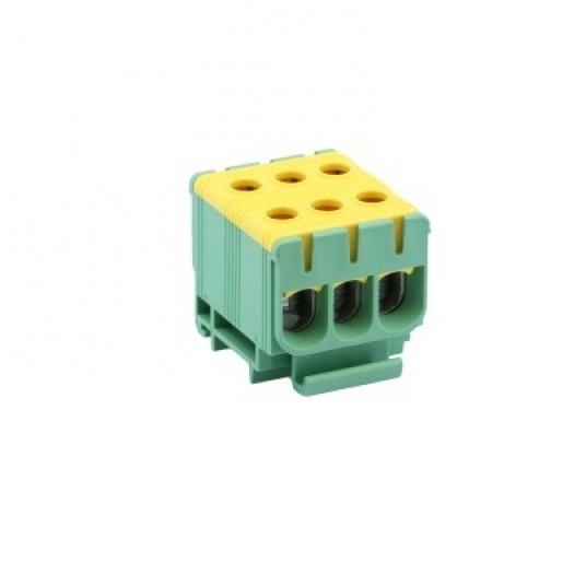 Złączka TH35 3x 6-50 zie/żół FLEAL-50/3ZS TRACON -zdjęcie numer 1