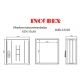 INCOBEX STN 53x58x25 daszek płaski 037052 -zdjęcie numer 2
