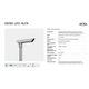ISKRA LED ALFA 24 4000K T4 inox-czarny ROSA 068810 -zdjęcie numer 3