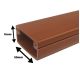 Listwa ciemne drewno 20x11 STRÓŻA LS 20x11 (2m) -zdjęcie numer 2
