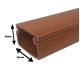 Listwa ciemne drewno 25x15 STRÓŻA LS 20x15 (2m) -zdjęcie numer 3
