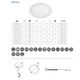 Panel LED biały okrągły p/t 13W NW ORIS GTV 243042 -zdjęcie numer 2