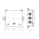Puszka NS7 szara SIMET 100x100x38 IP54 Fastbox&Hoo -zdjęcie numer 2